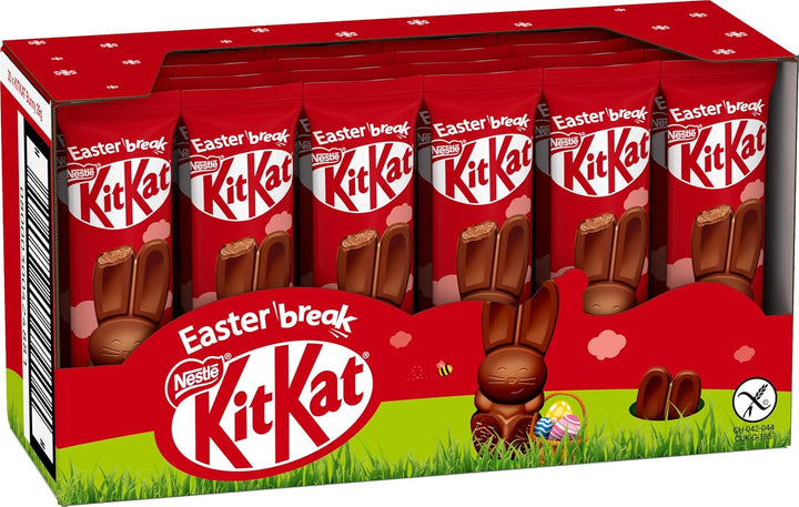 NESTLÉ  Mini-Osterhase Impulsformat Aus Milchschokolade, Kleine Schokofiguren Mit Knusperstückchen, 30Er Pack (30 X 29G)