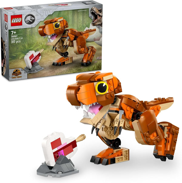LEGO Jurassic World Little Eatie: T.Rex, jucărie de construcție pentru băieți și fete de la 7 ani, set de construcție cu dinozaur, cadou pentru copii, model cu gură, cap și coadă mobile 76967