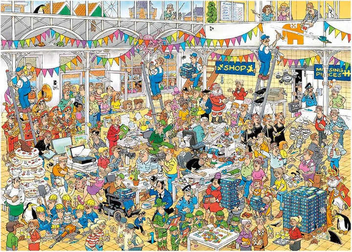 Jan Van Haasteren - Studio 10 ani 1000 piese Puzzle Naty Shop