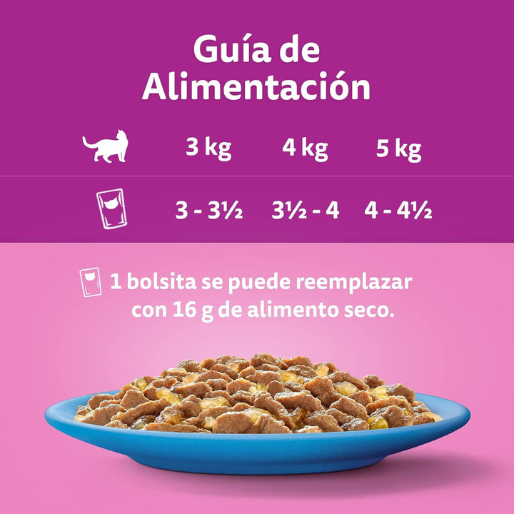 Whiskas hrană umedă în jeleu pentru pisici, adulți, selecție de pește, 13 X 4 pungi X 85 G
