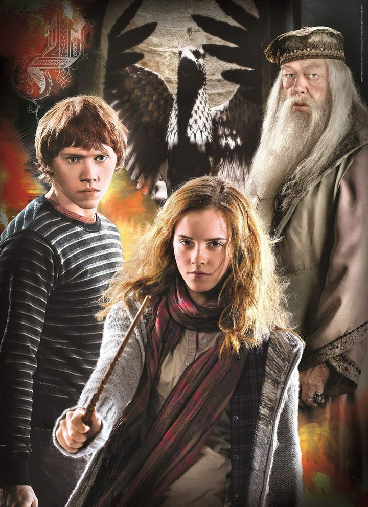 Clementoni 61884 Harry Potter - Puzzle 3 X 1000 piese de la 9 ani, Puzzle colorat pentru adulți cu culori îndrăznețe, Joc de îndemânare pentru întreaga familie, Idee excelentă de cadou