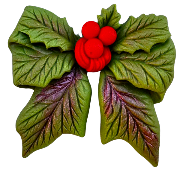 Decoración comestible, flor de Navidad