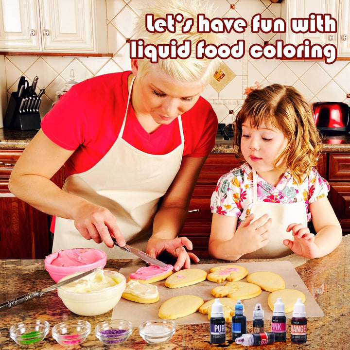 Lebensmittelfarbe - Hoch Konzentriert Flüssig Lebensmittel Farbe Zum Kuchen, Backen, Ostereiern, Getränken - Zuckerfrei Food Coloring Für Fondant, Zuckerguss, Slime, Tortendeko (Roter Samt, 236Ml)