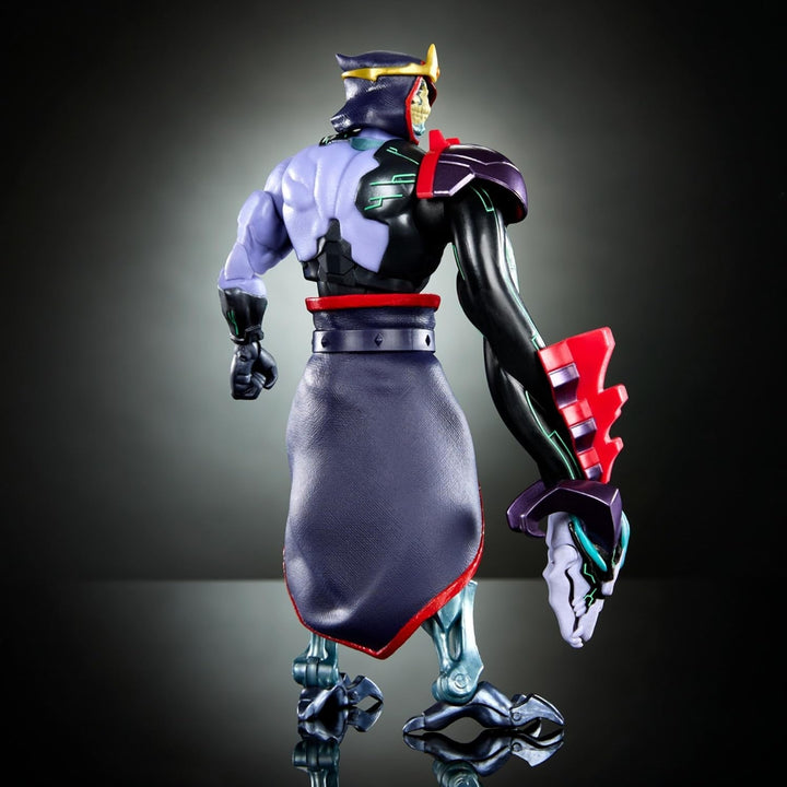Masters of the Universe: Revolution Masterverse Skeletor Action Figure, figurină de colecție cu 30 de puncte de mișcare și braț robotic mobil, Motu Toy, HYC46