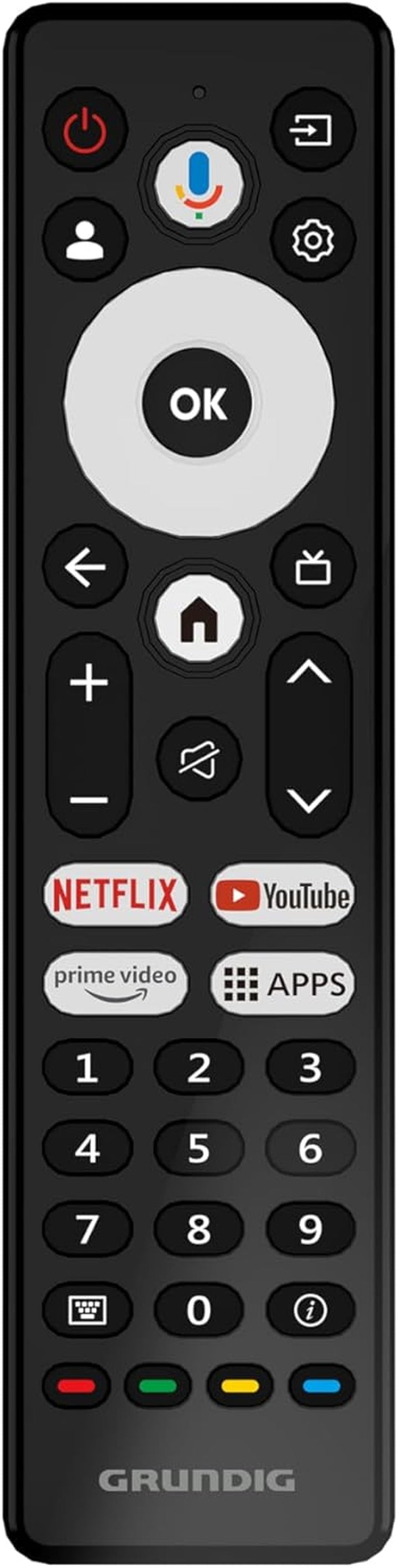 Grundig 40 VOE 64 Fernseher 40 Zoll (100 Cm) LED TV, Google TV, Full HD, Dolby Digital, Magic Fidelity, Chromecast Built-In, Bluetooth, Smart TV, Sprachsteuerung, Schwarz