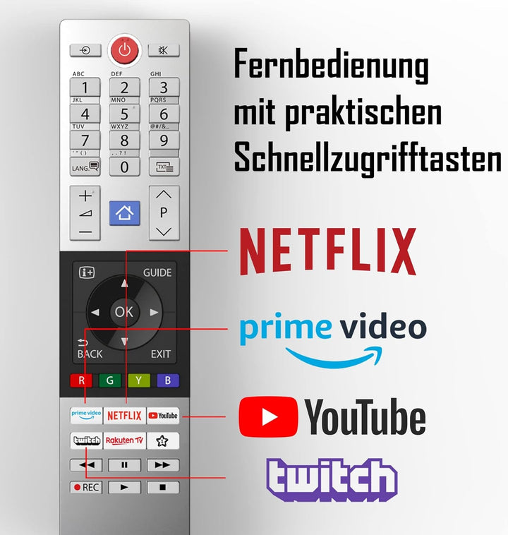 Toshiba 32LK3C64DAW 32 Zoll Fernseher/Smart TV (Full HD, HDR, Alexa Built-In, Triple-Tuner, Bluetooth) - Inkl. 6 Monate HD+ [2023]