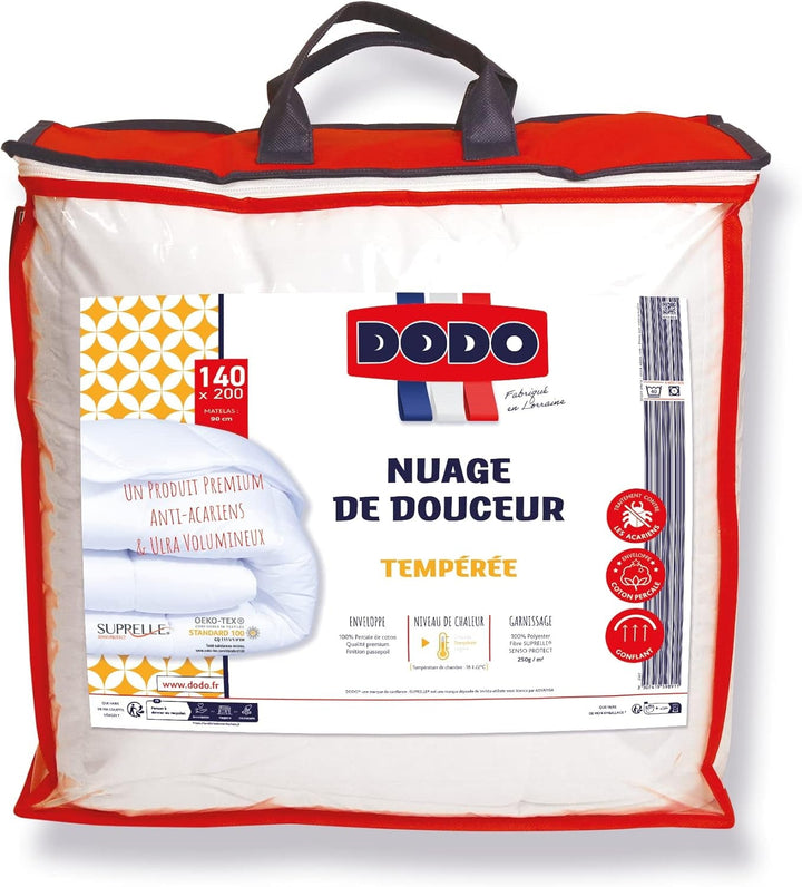 Cuvertură, Percale, Bumbac premium, Temperat, 140 X 200 Cm, Pentru pat de o persoană, Cuvertură în formă de nor, Rezistent la mușcături și gonflabil, Lavabil la mașină la 40 °C Plapumi si pilote Naty Shop