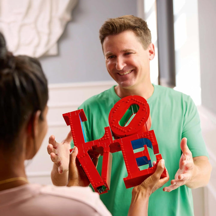 LEGO Art Love, set de construcție pentru adulți, decorațiuni pentru casă, cadou de Ziua Îndrăgostiților și Ziua Mamei, cadou pentru femei și bărbați, activitate creativă pentru iubitorii de artă și design 31214