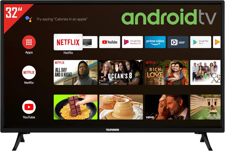 Telefunken Fernseher 50 Zoll Android Smart TV (4K UHD, HDR Dolby Vision, Triple-Tuner, Bluetooth, Dolby Atmos) D50U750X2CWI