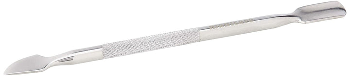Împingător de cuticule și curățător de unghii, instrument profesional pentru manichiură/pedichiură, cu capete duble, oțel inoxidabil, perfect pentru cuticulele crescute excesiv, curăță sub/în jurul unghiei, îndepărtează oja