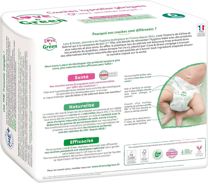 Baby-Windeln, Hypoallergen, Größe 6 (34 Einheiten)