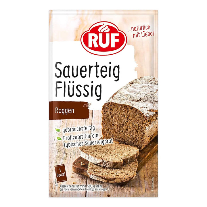 RUF Rye Sourdough Liquid, extras lichid pentru aluat de pâine și rulouri, pâine Sourdough, de secară și integrală, 170 grame