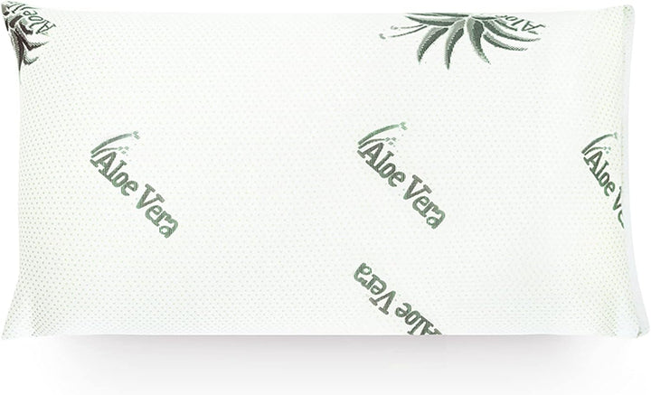 Mister Sandman Pernă ergonomică 40X80, pernă pentru gât cu față de pernă Aloe Vera, pernă Visco perfect potrivită pentru cei care dorm abdominal, cei care dorm pe spate și cei care dorm lateral, pernă cu spumă de memorie