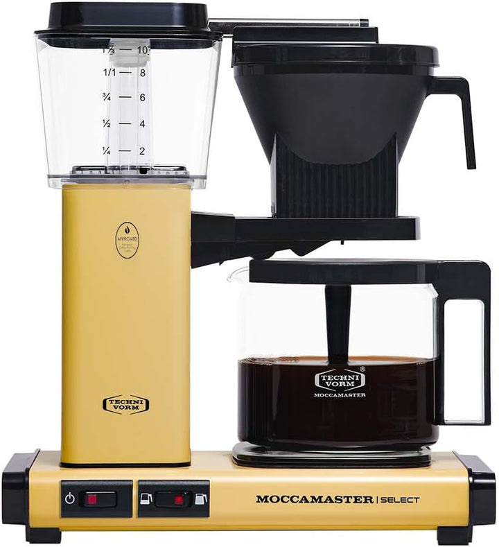 Moccamaster KBG Select, Cafetieră, Cafetieră cu filtru, Yellow Pepper, 1,25 litri