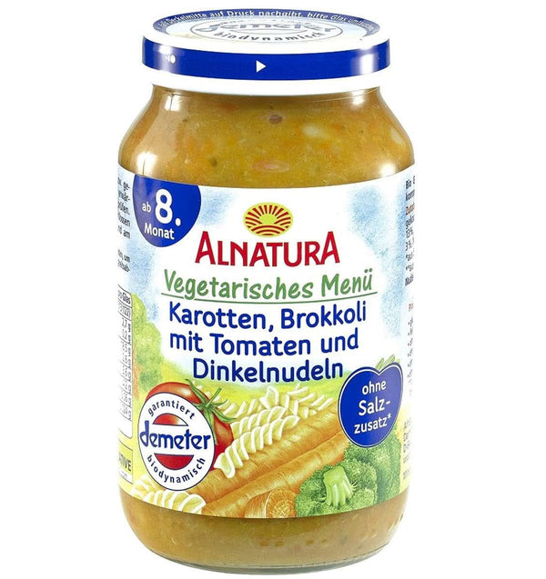 Bio Karotten Brokkoli Mit Tomate Und Dinkelnudeln, Ab Dem 8. Monat, 220G