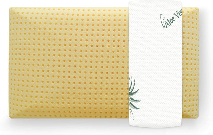 Mister Sandman Pernă ergonomică 40X80, pernă pentru gât cu față de pernă Aloe Vera, pernă Visco perfect potrivită pentru cei care dorm abdominal, cei care dorm pe spate și cei care dorm lateral, pernă cu spumă de memorie