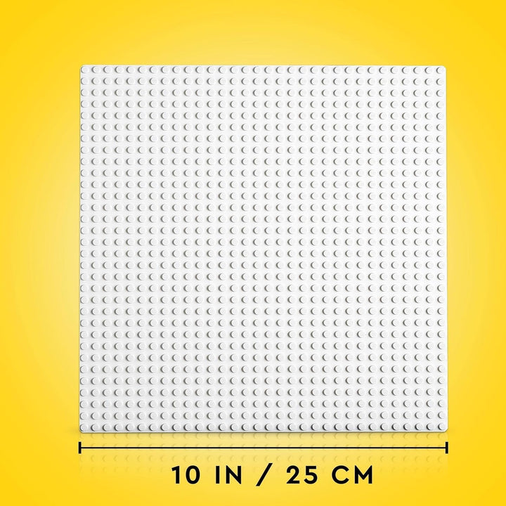 LEGO 11026 Placă de construcție albă clasică, placă de bază pătrată cu 32X32 adâncituri ca seturi de bază, jucărie de construcție