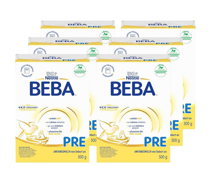 BEBA PRE Anfangsmilch Von Geburt An, Babynahrung Mit DHA, Nur Laktose, Ohne Palmöl, 3Er Pack (3 X 800G)