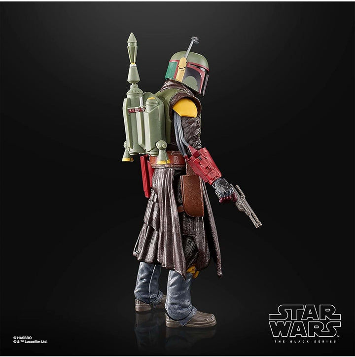Star Wars Hasbro Seria Neagră Boba Fett (Camera Tronului): Cartea lui Boba Fett Figura de colecție, pentru copii 4+ ani, Multi, 15 cm înălțime