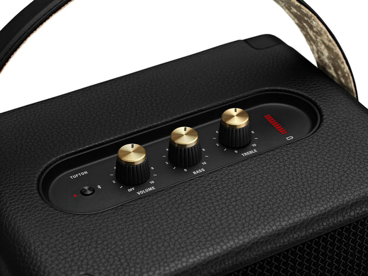 Marshall Tufton În aer liber portabil Bluetooth Party Speaker, IPX2 rezistent la apă - negru și alamă