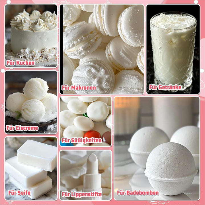 Lebensmittelfarbe Gel - HXDZFX 2×30Ml Lebensmittelfarbe, Hochkonzentriertes Zuckerfrei Food Coloring Für Tortendeko, Fondant Weiss, Macarons, Torte, Backen, Osterei, Slime (Weiß)