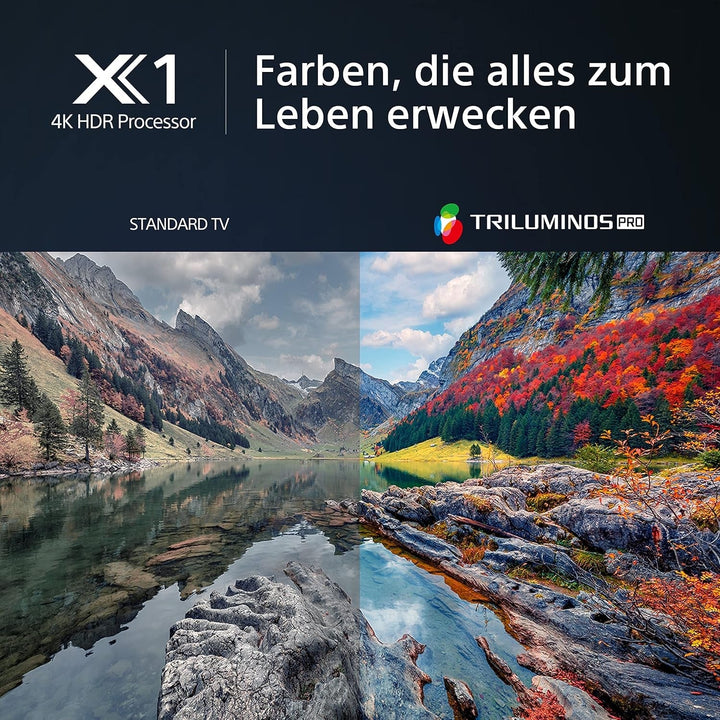 Sony BRAVIA, KD-43X80L, 43 Zoll Fernseher, LED, 4K HDR, Google TV, Smart TV, Works with Alexa, BRAVIA CORE, TRILUMINOS PRO, HDMI 2.1, Gaming-Menü Mit ALLM