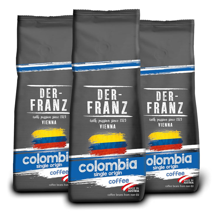 Der-Franz Espresso Bio Kaffee, Intensität 5/5, Bio Arabica Umd Robusta, Ganze Bohne, 3 X 500 G