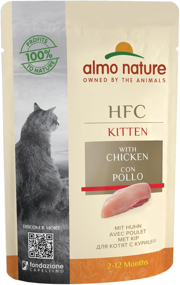 Almo Nature HFC Jelly Hrană umedă pentru pisici cu ton și limbă-de-mare 24Pack (24 X 55G)