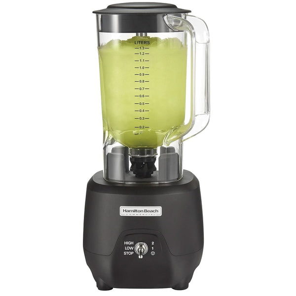 Hamilton Beach Commercial® 908®R Bar Blender, HBB908R-CE, 1 HP, 1.3 L Polycarbonate Container, 2 Speeds, 220-240V, Black