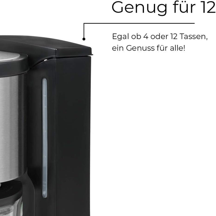 Espressor KA 8101 Swi | 1080 wați | Capacitate 10 cești | Oprire automată | Sistem anti-picurare | Indicator nivel apă | Oțel inoxidabil negru | Cafea