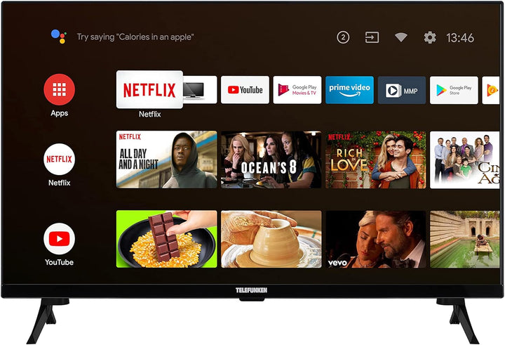 Telefunken Fernseher 50 Zoll Android Smart TV (4K UHD, HDR Dolby Vision, Triple-Tuner, Bluetooth, Dolby Atmos) D50U750X2CWI