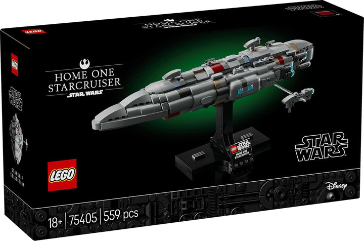 LEGO Star Wars 75405 Home One Starcruiser din Întoarcerea lui Jedi - Model de navă stelară - Set de fantezie și colecție de construit și expus - Cadou pentru fanii adulți și adolescenți