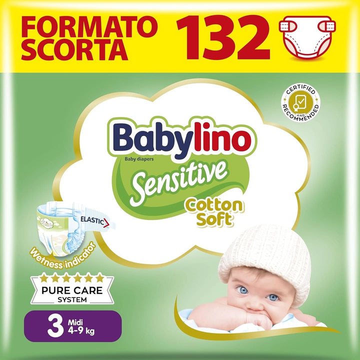 Babylino Sensitive, Scutece delicate pentru copii, diverse marimi