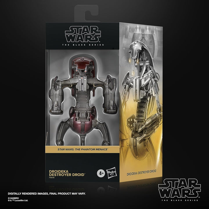 Star Wars seria neagră Droideka Destroyer Droid, figurină de acțiune Star Wars: Amenințarea fantomă, 15 cm