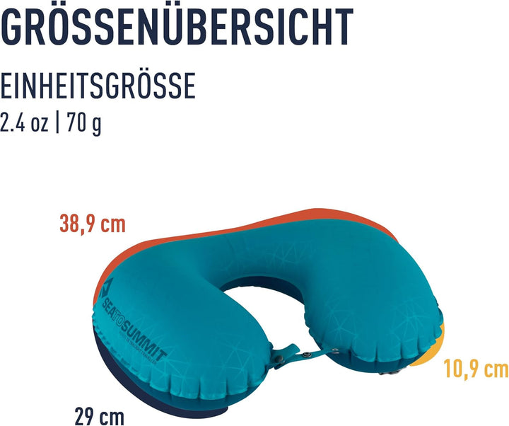 Sea to Summit - Aeros Premium Lumbar Cushion - Pernă de susținere gonflabilă - Ajutor pentru partea inferioară a spatelui - 50D Polyester Fabric - Geantă de călătorie compactă - Lucru, călătorie și călătorii cu mașina - Gri - 70G