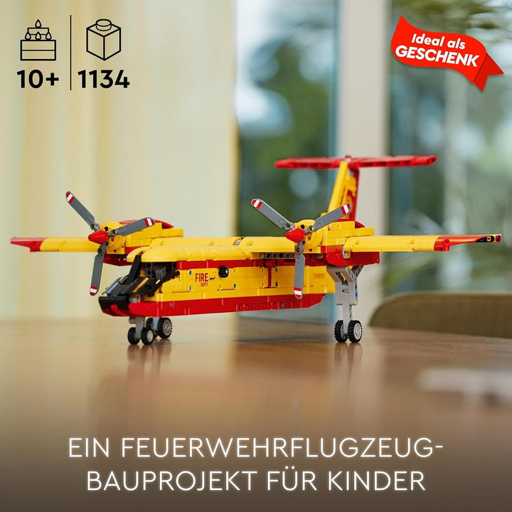 LEGO 42152 Technic Firefighting Plane Fireplane Jucărie ca idee de cadou pentru copii de la 10 ani, jucărie de construcție și decorare pentru grădiniță