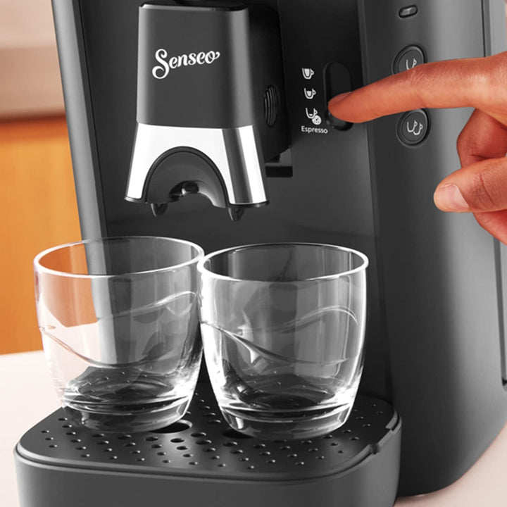 Mașină de cafea Philips Senseo Maestro cu rezervor de apă de 1,2 L, selecție a intensității și funcție Memo, produs verde, culoare: negru, (CSA260/61)