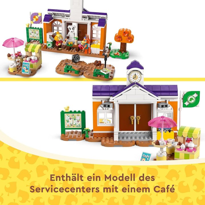 LEGO Animal Crossing K.K. se joacă la bâlci, jucărie de construcție cu cafenea și mașină din jocurile video, playset pentru fete și băieți de la 7 ani, cadou pentru copii 77052
