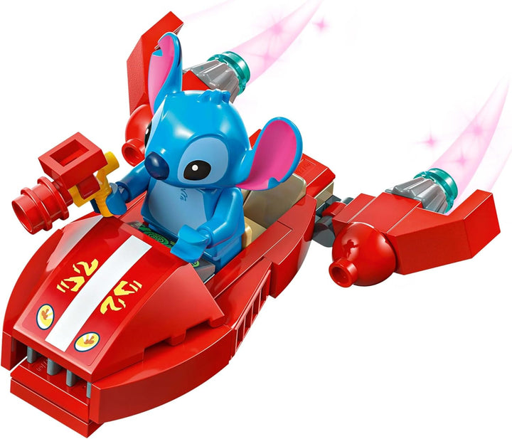 LEGO Ç€ Disney Casa de pe plajă din "Lilo și Stitch" - Jucărie de construit cu 6 camere, observator, navă spațială și 5 minifigurine - cadou de ziua de naștere pentru fete și băieți de 9+ și fani 43268