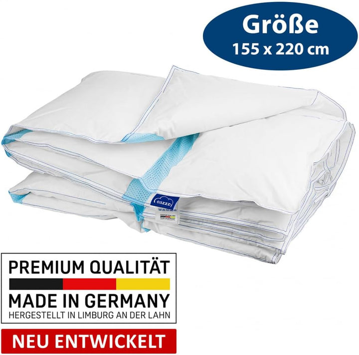 Plapumă Genius Eazzzy Climate Comfort 155 X 220 Cm, Etanșă la fibre, Plapumă ușoară pentru toate anotimpurile, Plapumă respirabilă, Temperatură plăcută pentru somn, Plapumă pentru toate anotimpurile
