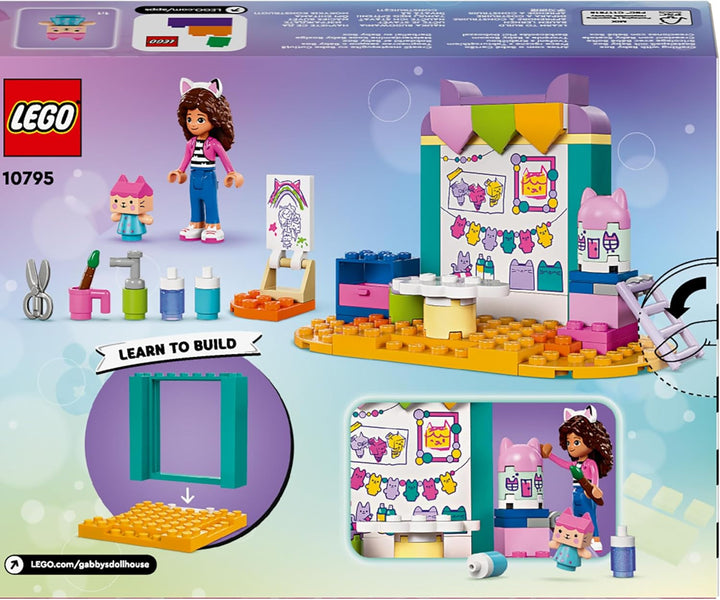 LEGO 4+ Gabby's Dollhouse Craft Fun With Baby Box, set de joacă pentru jocuri de rol, set creativ de artă și artizanat pentru fete și băieți de la 4 ani, model de jucărie House 10795
