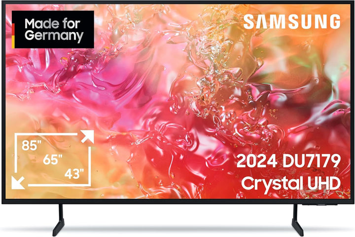 Samsung Crystal UHD 4K DU7179 Fernseher 43 Zoll, TV Mit Purcolor, 4K Upscaling, Crystal Prozessor 4K, Smart TV, GU43DU7179UXZG, Deutsches Modell [2024]