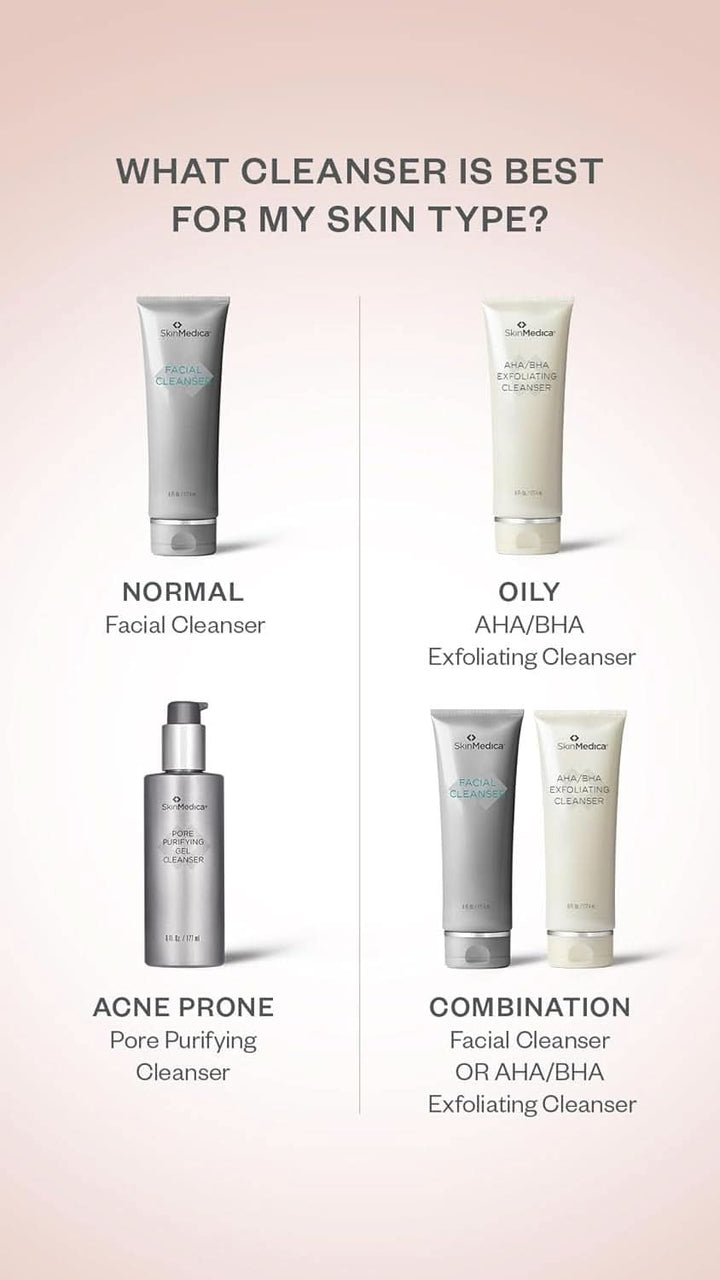 SkinMedica Facial Cleanser - spumă de curățare pentru pielea normală sau uscată și perfectă ca demachiant