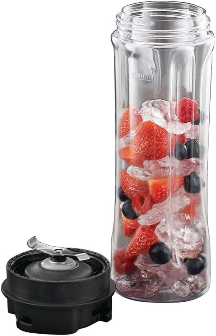 Russell Hobbs Mixer - Standmixer & Smoothie Maker to Go [23.500 U/Min Power-Motor] Inkl. 1X Mixbehälter 600Ml (Bpa-Frei, Spülmaschinen- & Bruchfest Inkl. Deckel) Zerkleinerer, Edelstahl, 23472-56