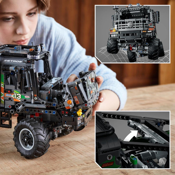 LEGO 42129 Technic 4X4 Mercedes-Benz Zetros Offroad Truck, mașină controlată de la distanță, jucărie camion controlată prin aplicație, idee de cadou pentru adulți și copii, bărbați și femei