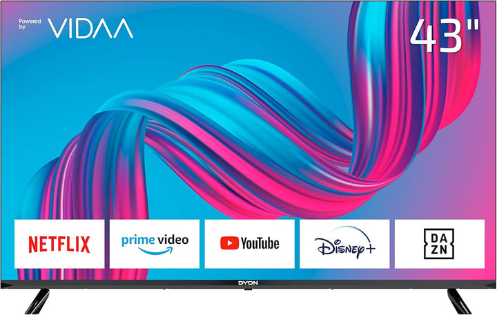 DYON Movie Smart 24 VX 60 Cm (24 Zoll) Fernseher (HD Smart TV, HD Triple Tuner (DVB-C/-S2/-T2), App Store, Prime Video, Netflix, Youtube, DAZN, Disney+) [Mod. 2023]…