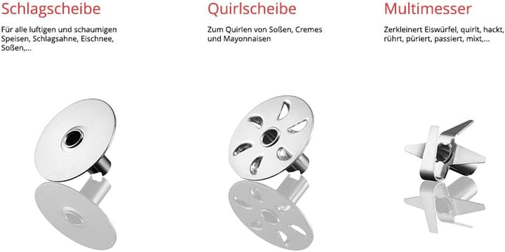 ESGE Zauberstab P 200 Profi, Stabmixer Weiß Inkl. Zubehör, Bis Zu 17.000 U/Min, 90860, Weiß/Grau