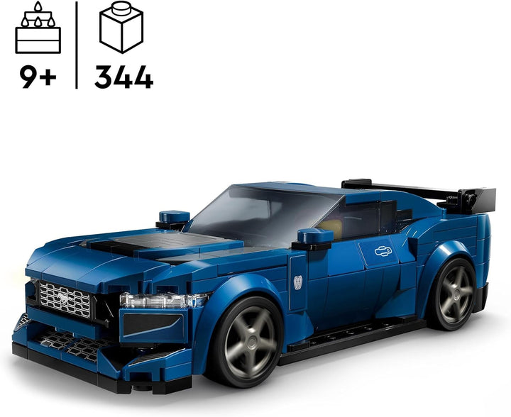 LEGO Speed Champions Ford Mustang Dark Horse Sports Car, jucărie auto cu minifigurine de construit, jucat și expus pentru copii, cadou pentru băieți, fete și fani auto de la 9 ani 76920