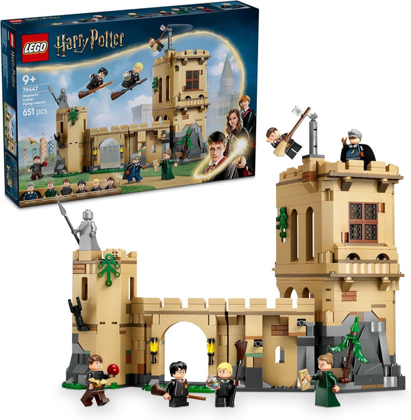 Castelul Hogwarts LEGO Harry Potter: Lecții de zbor, set de joacă de aventură cu 6 minifigurine de colecționat, inclusiv Draco Malfoy și profesorul Mcgonagall, set de joacă de rol pentru băieți și fete de la 9 ani 76447
