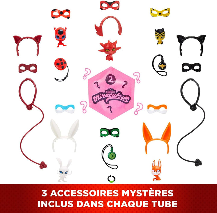 Bandai - Miraculous Ladybug - Doll Marinette Colour Change Surprise - Păpușă articulată Miraculous, 26 Cm + 3 surprize - Model aleatoriu - P50390